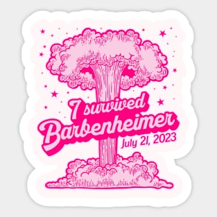 I Survived BARBENHEIMER *Barbie + Oppenheimer* Sticker